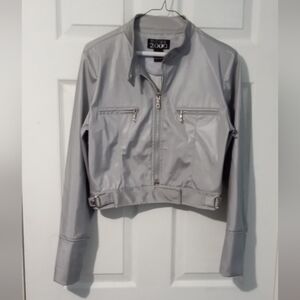 Women's Gray Bomber Jacket